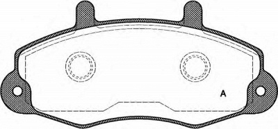 OPEN PARTS bpa039100 -  Комплект тормозных колодок, дисковый тормоз